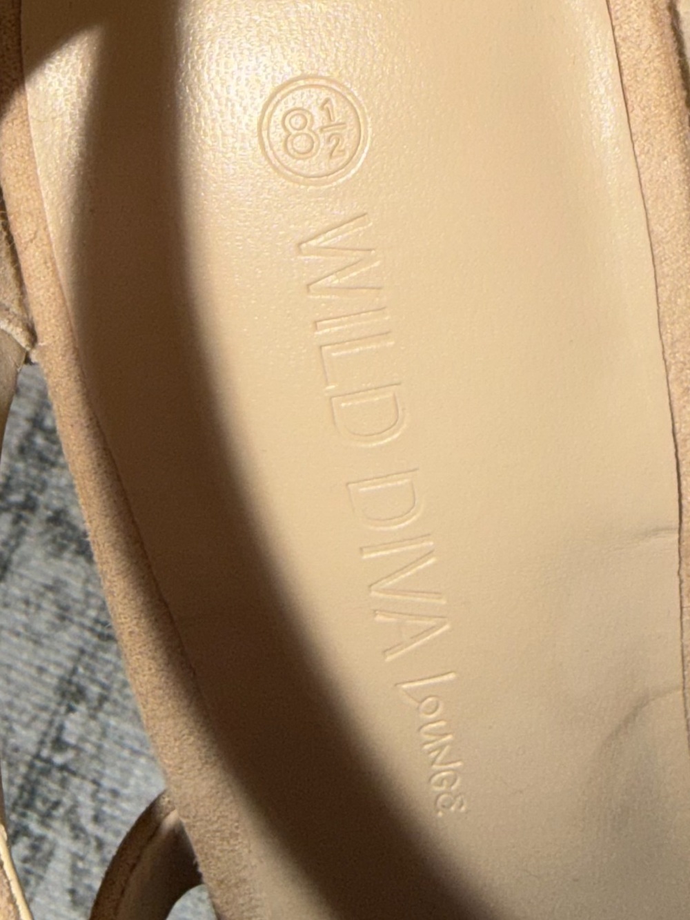 Wild Diva Tan Lace-Up Strappy Heels - Picture 6 of 6